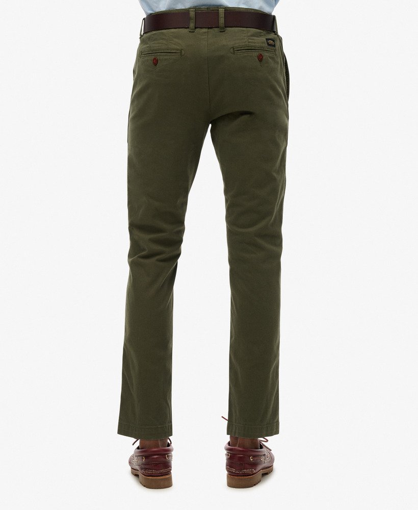 slim fit chinos in olijfgroen surplus goods