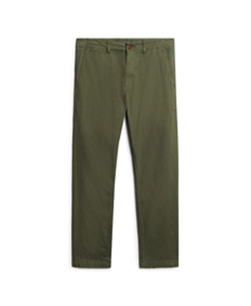 slim fit chinos in olijfgroen surplus goods