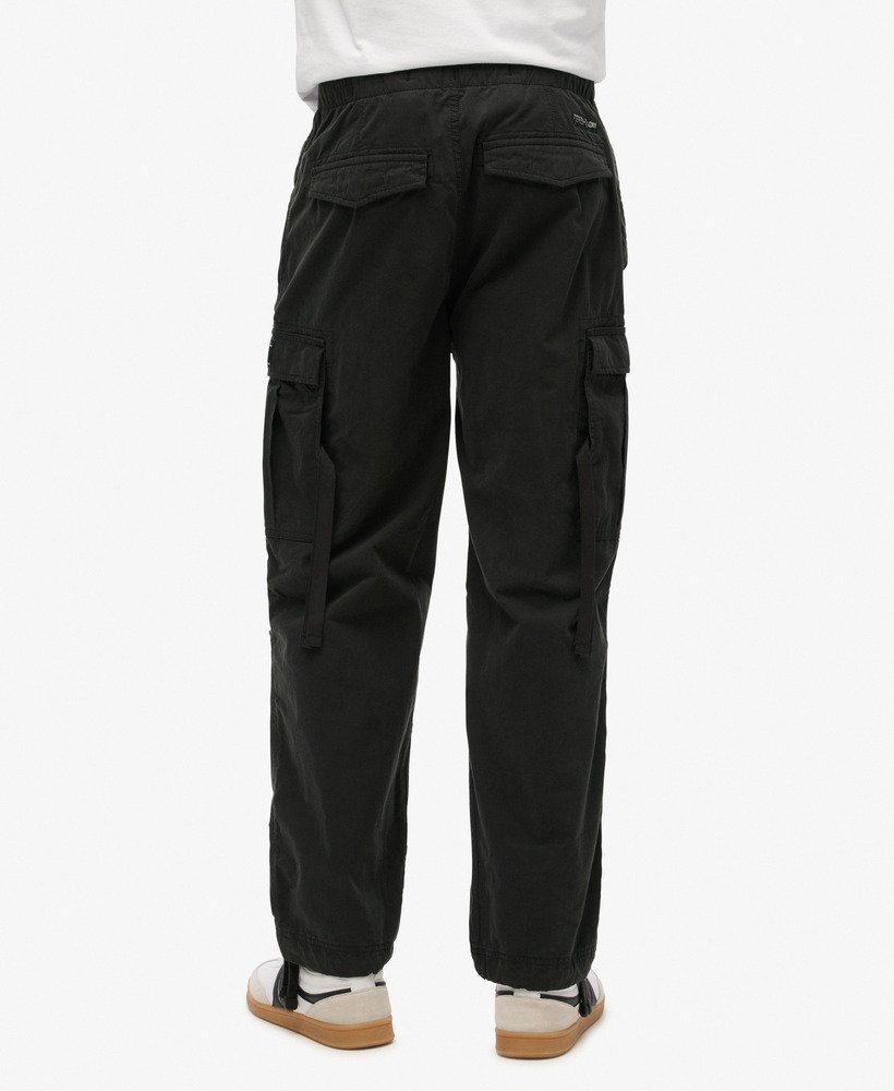 parachute grip broek in zwart