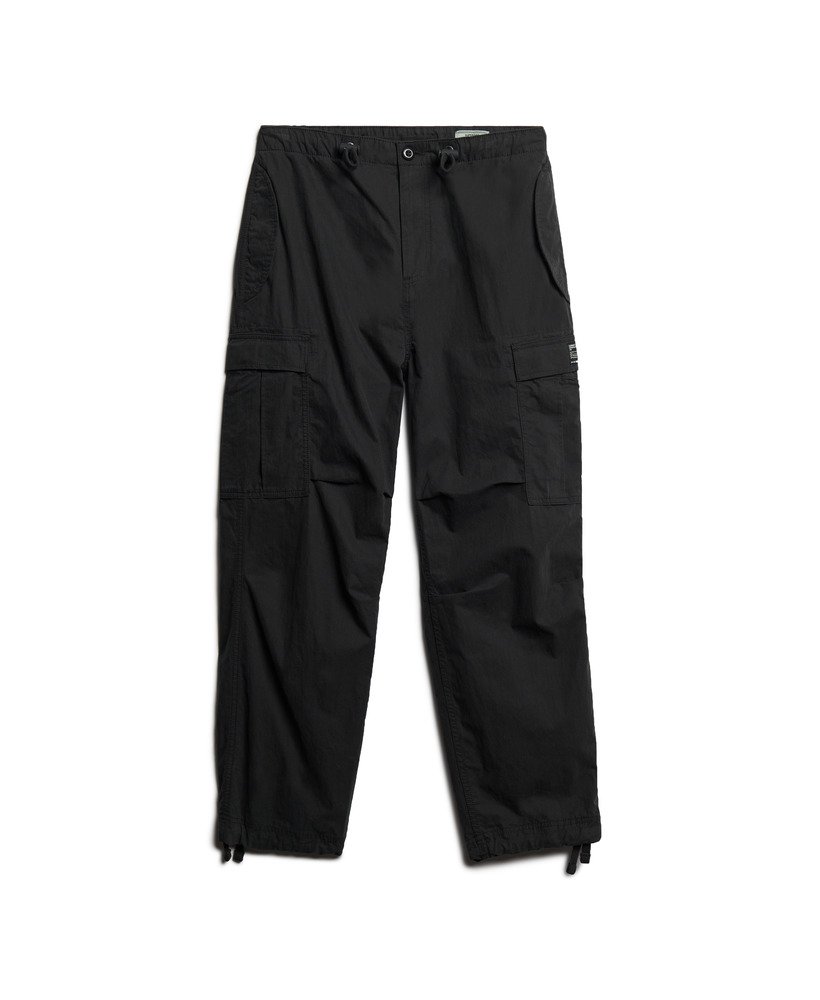 parachute grip broek in zwart
