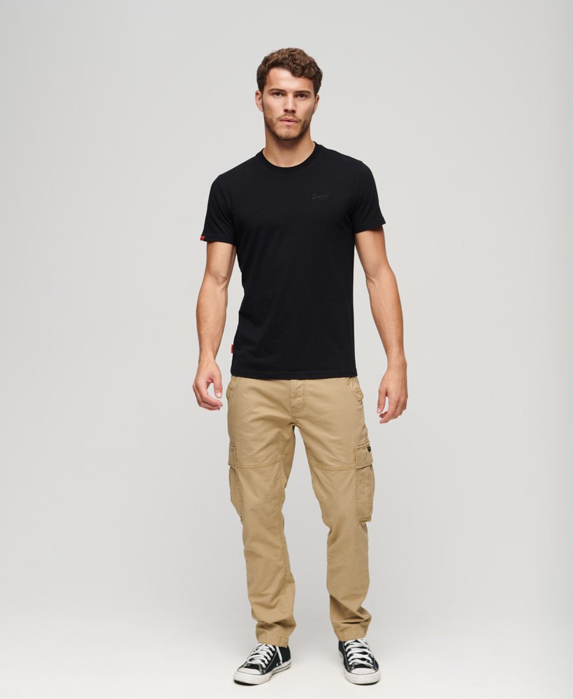 core cargo pants in tan khaki
