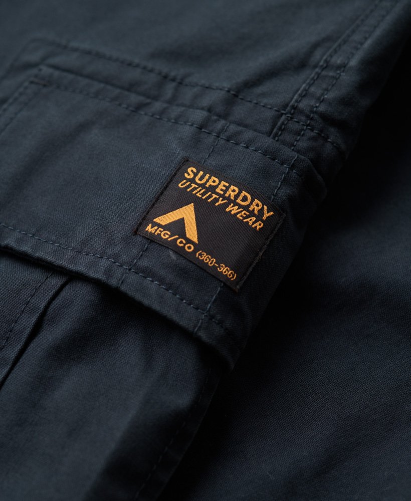 biologische katoenen baggy cargobroek in eclipse navy