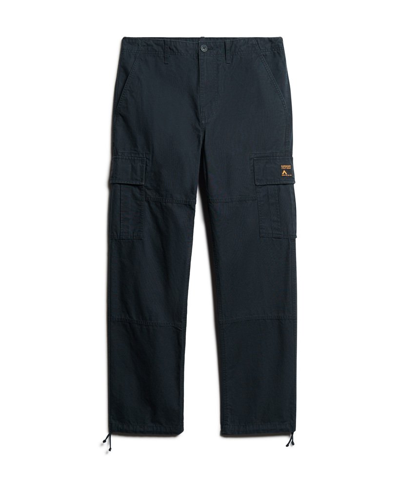 biologische katoenen baggy cargobroek in eclipse navy