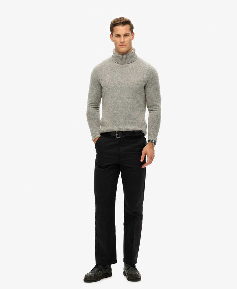 rechte chino broek in zwart