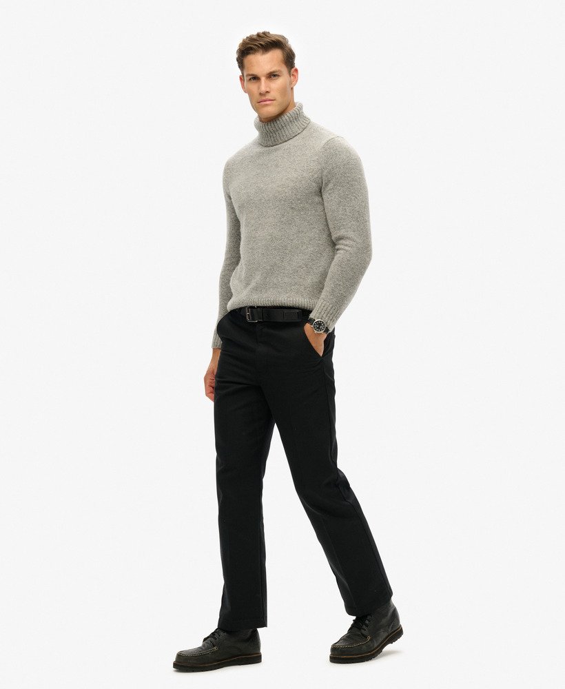 rechte chino broek in zwart