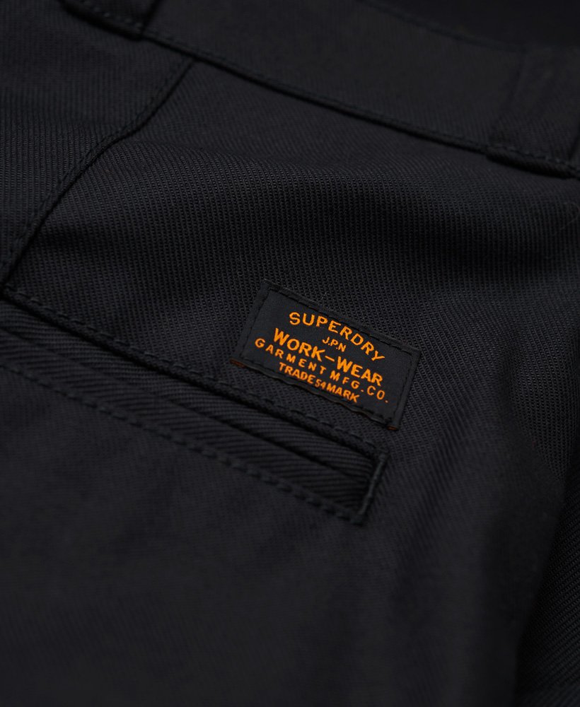 rechte chino broek in zwart