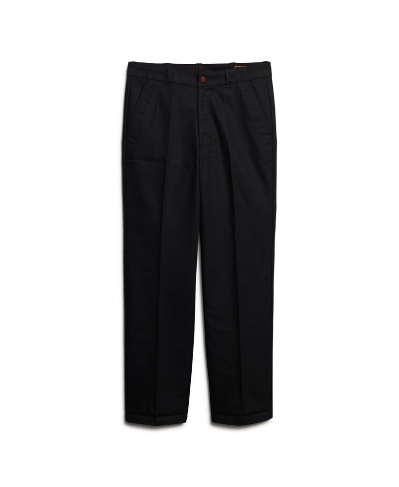rechte chino broek in zwart
