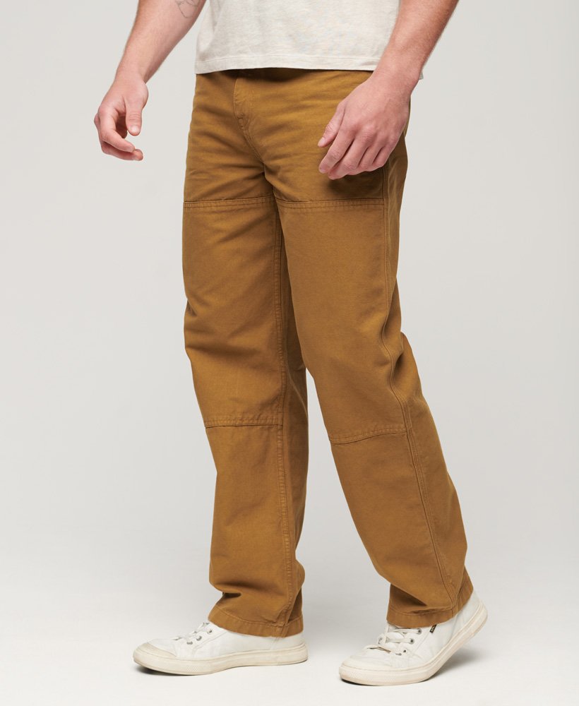 timmermansbroek in tabaksbruin van denim co.