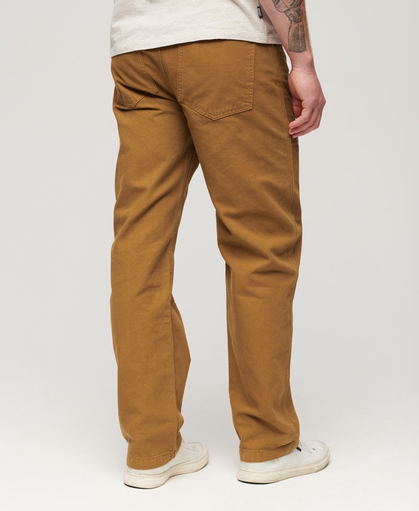 timmermansbroek in tabaksbruin van denim co.