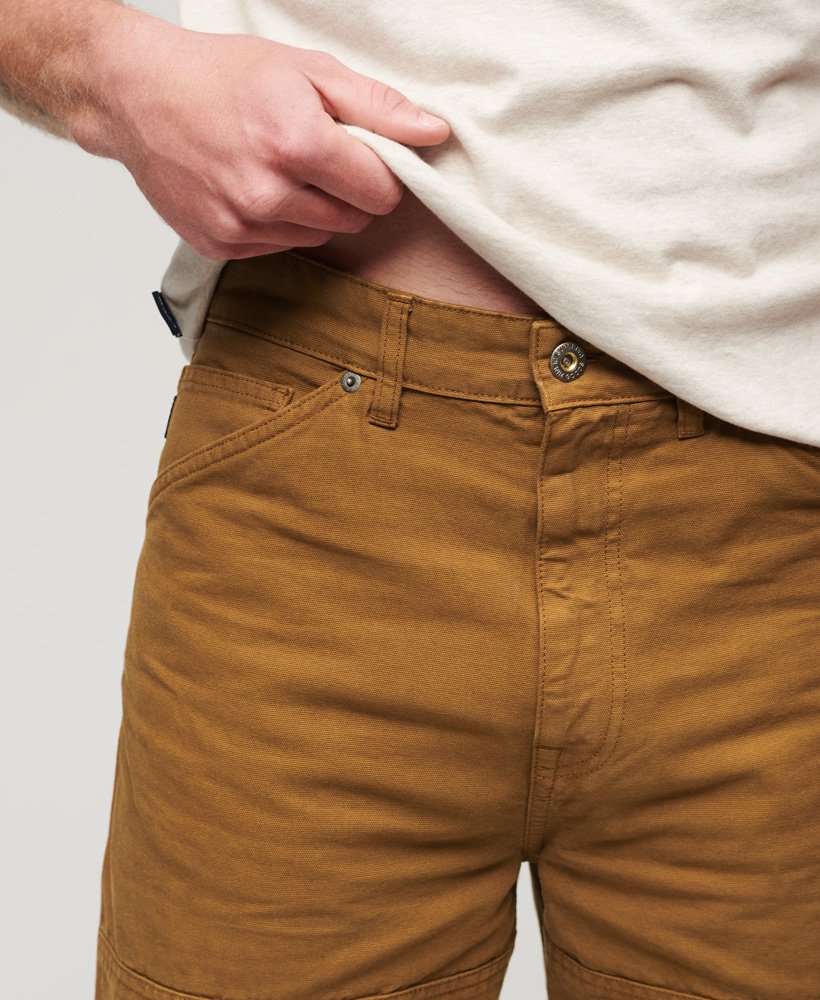 timmermansbroek in tabaksbruin van denim co.