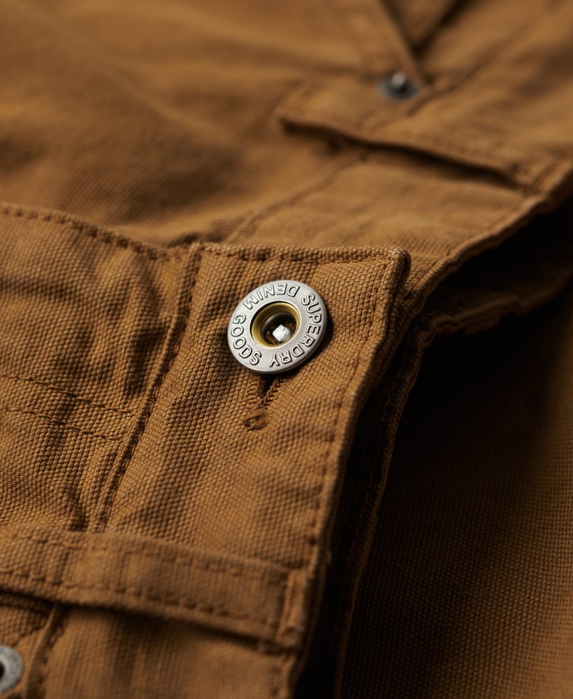timmermansbroek in tabaksbruin van denim co.