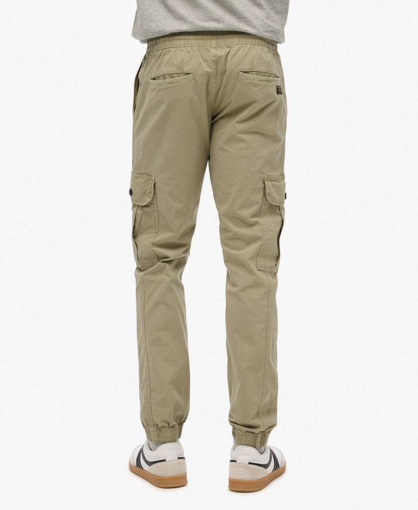 para cargo slim broek in licht khaki groen