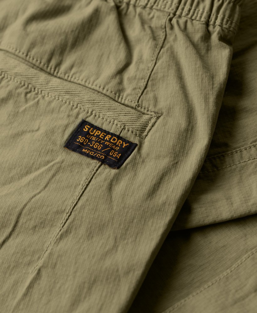 para cargo slim broek in licht khaki groen
