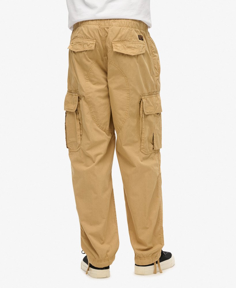 wijde parachutebroek in beige