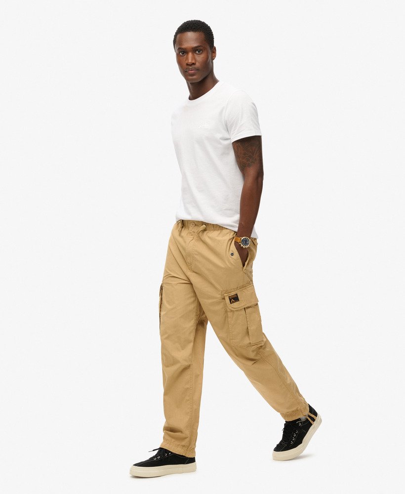 wijde parachutebroek in beige