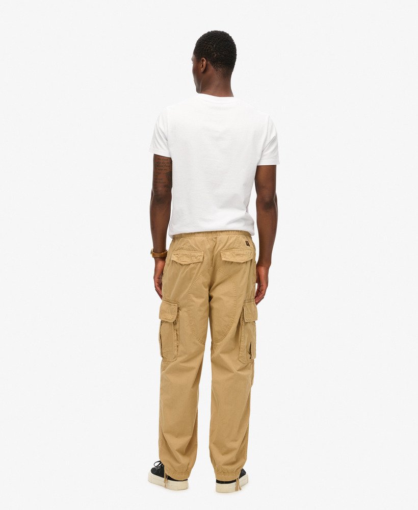 wijde parachutebroek in beige