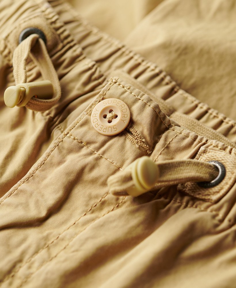 wijde parachutebroek in beige