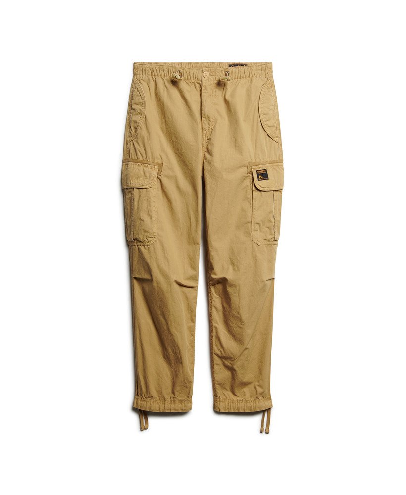 wijde parachutebroek in beige