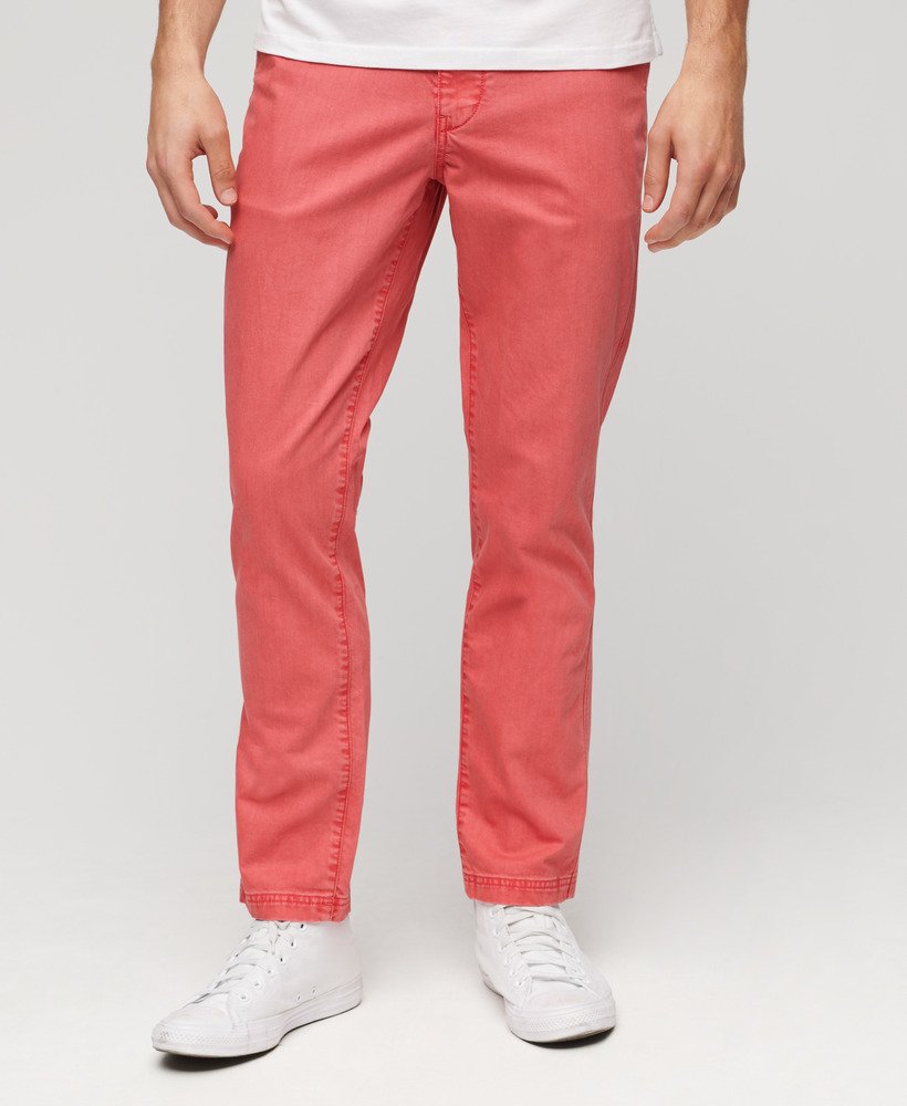 internationale chino broek in koraal