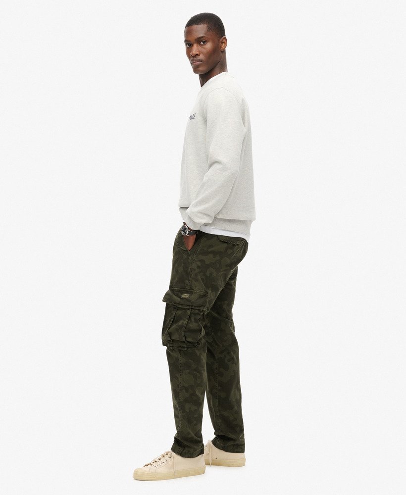 core cargo pants in woodland khaki camo