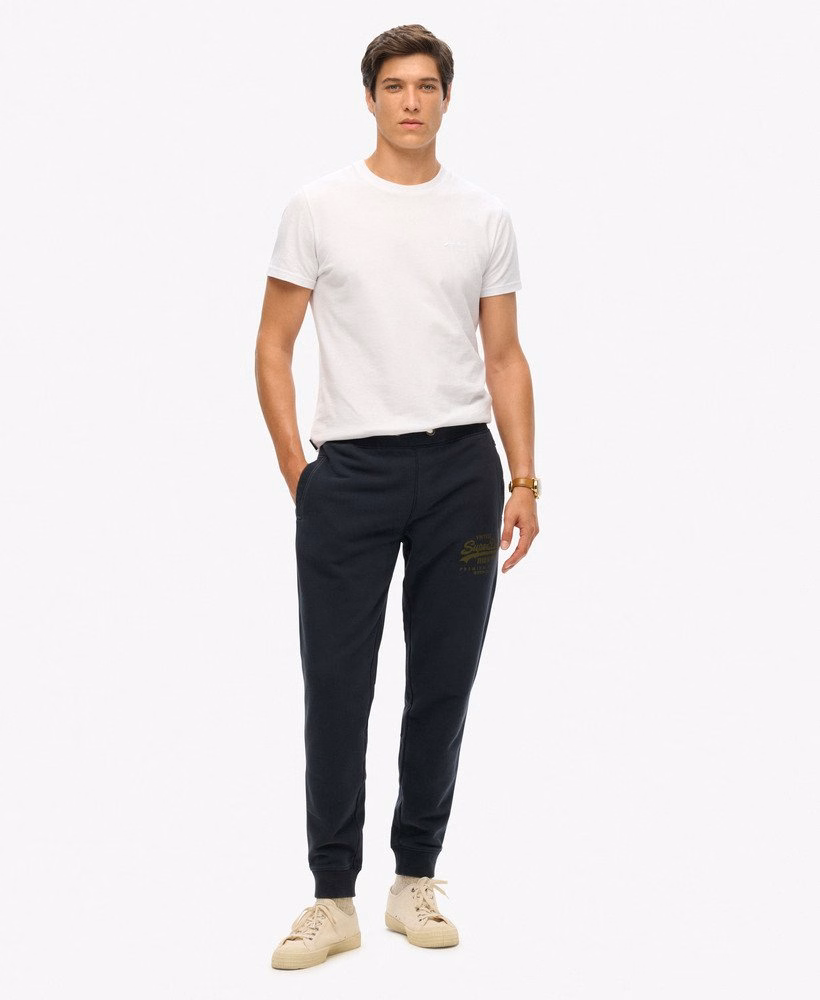 Klassieke vintage joggingbroek met logo-opdruk