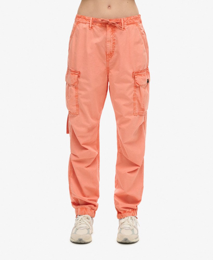 lage para cargo broek in terracotta