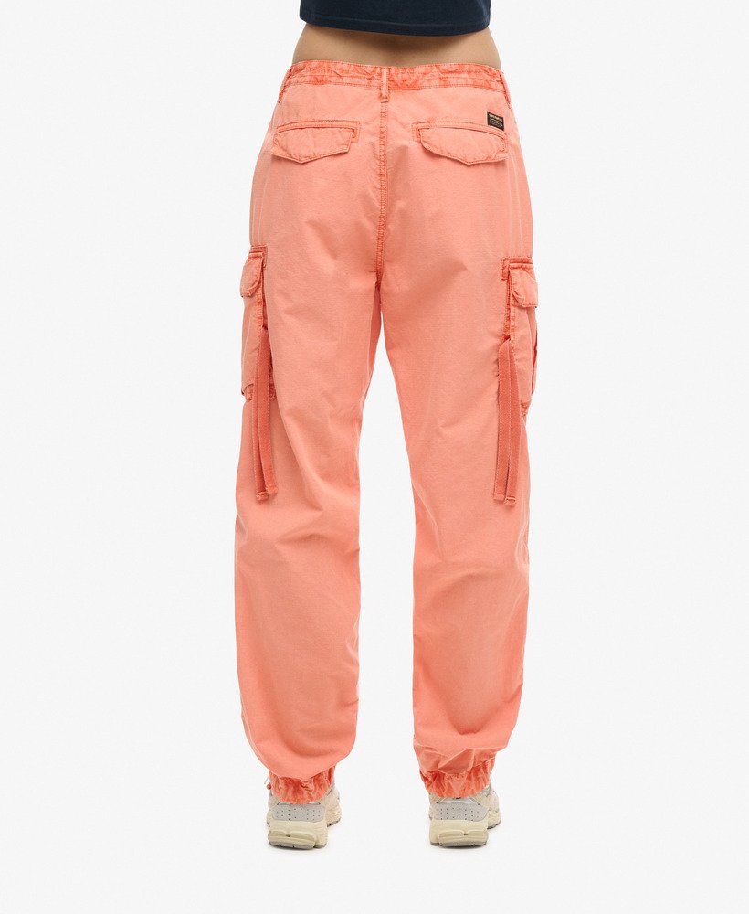 lage para cargo broek in terracotta