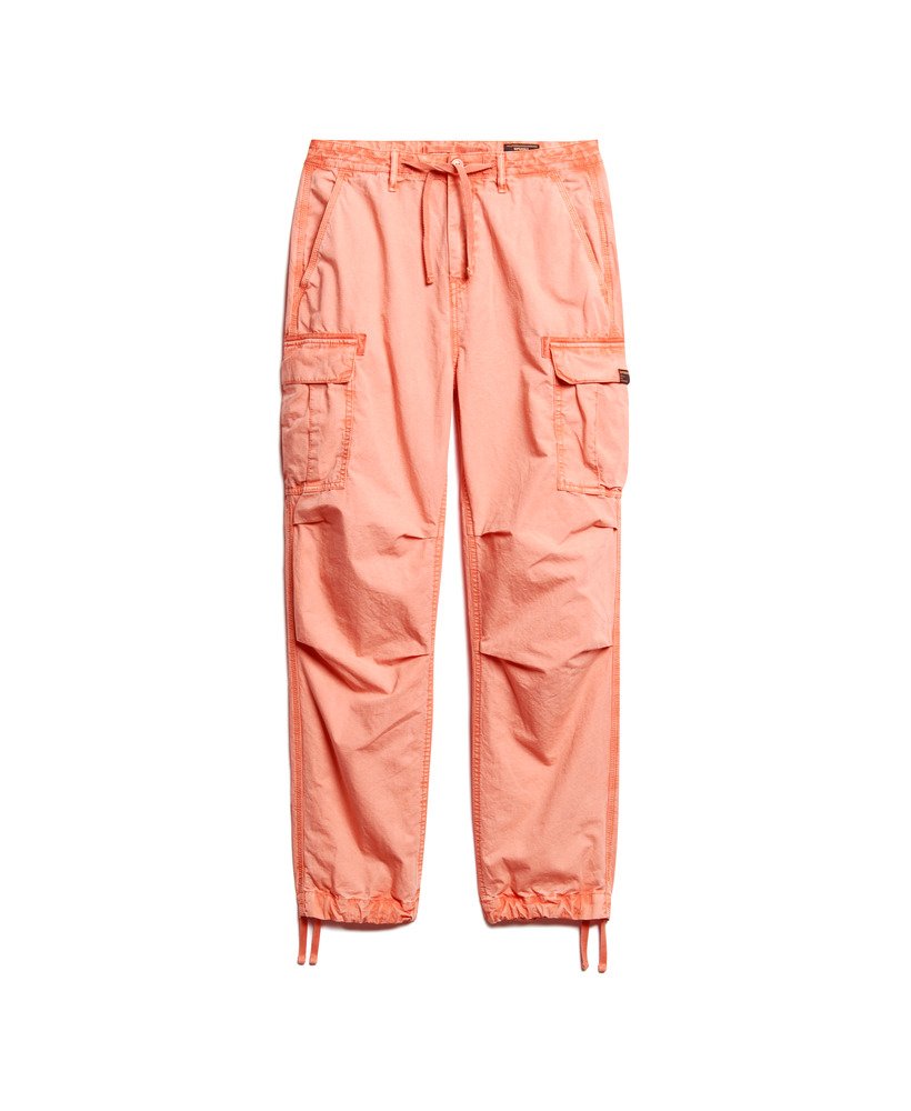lage para cargo broek in terracotta