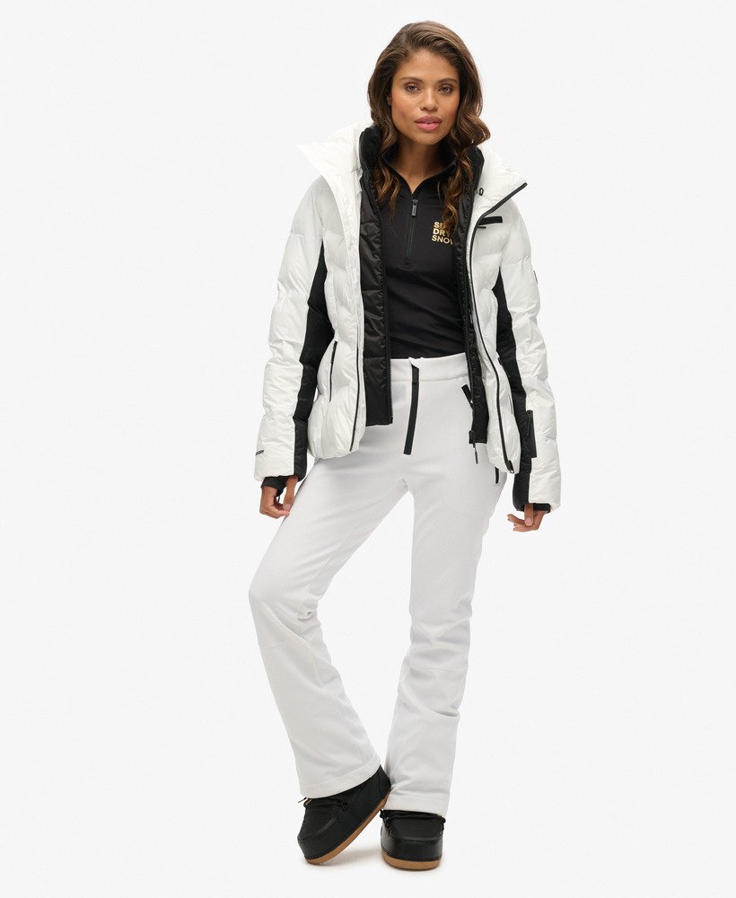 ski logo baselayer halfzip in zwart