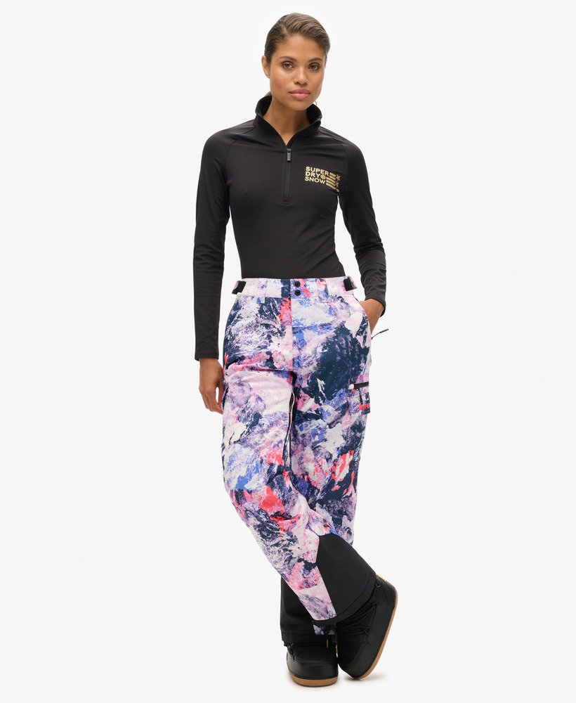 ski ultimate rescue-broek in mountain mesh-paars