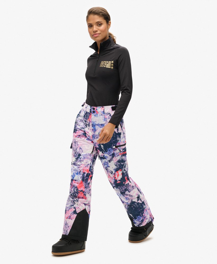 ski ultimate rescue-broek in mountain mesh-paars