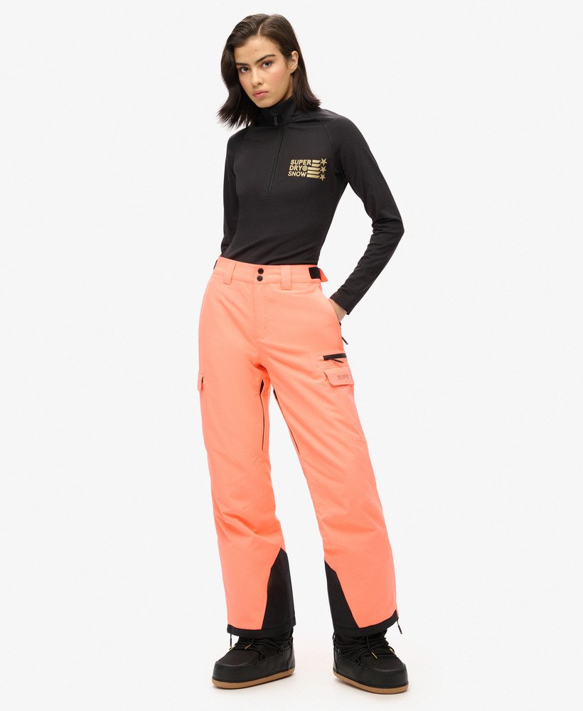 ski ultimate rescue-broek in pastelkleurig koraal