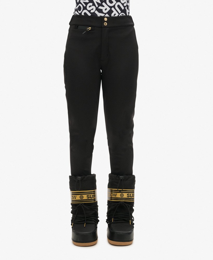 ski luxe legging snow pants in zwart