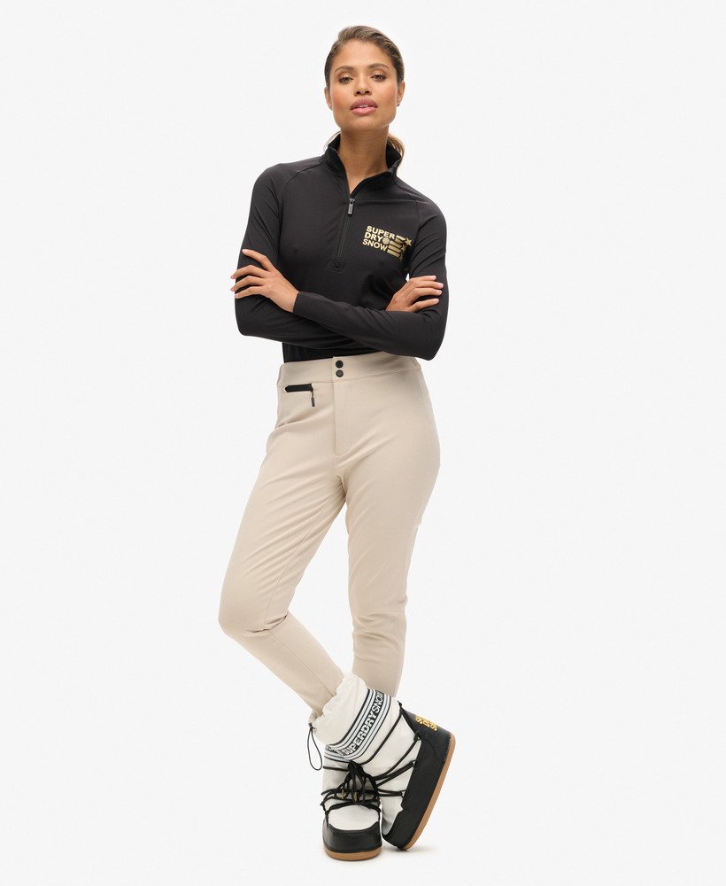 ski luxe legging snow pants in off grey