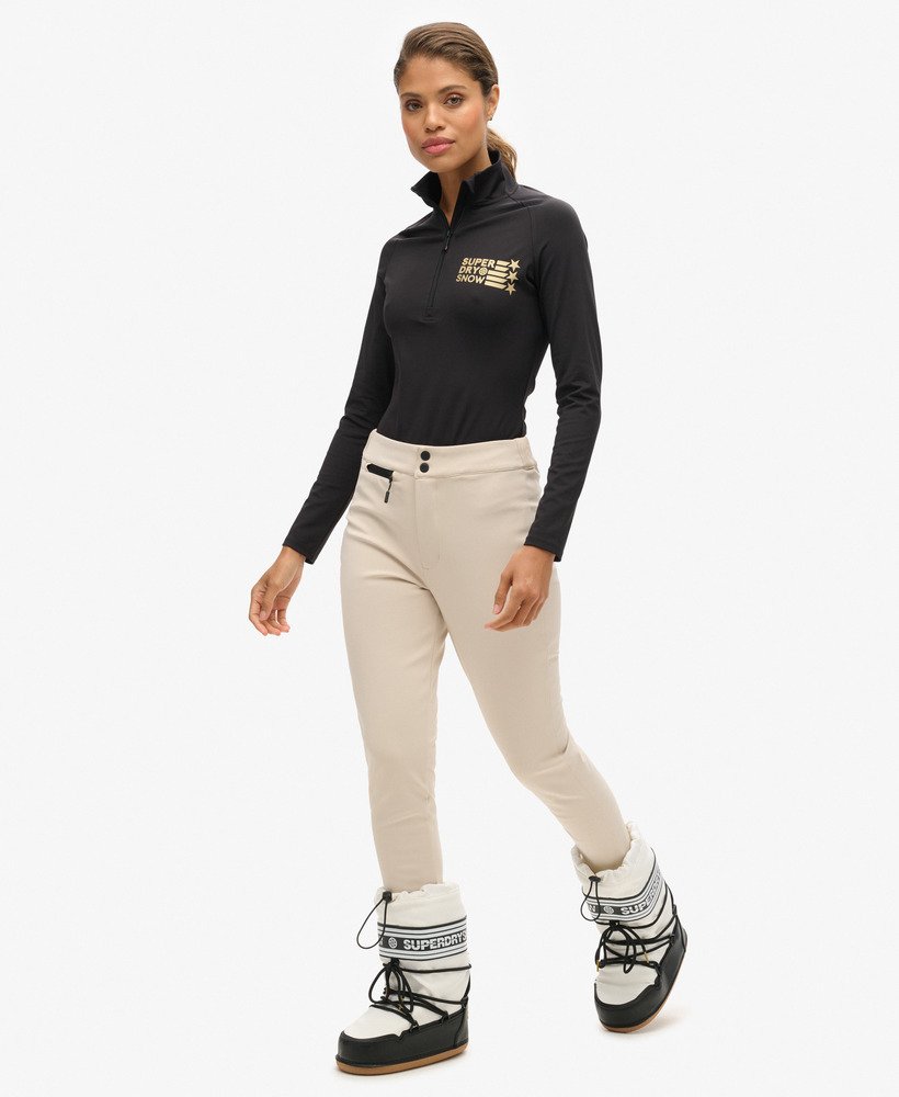 ski luxe legging snow pants in off grey