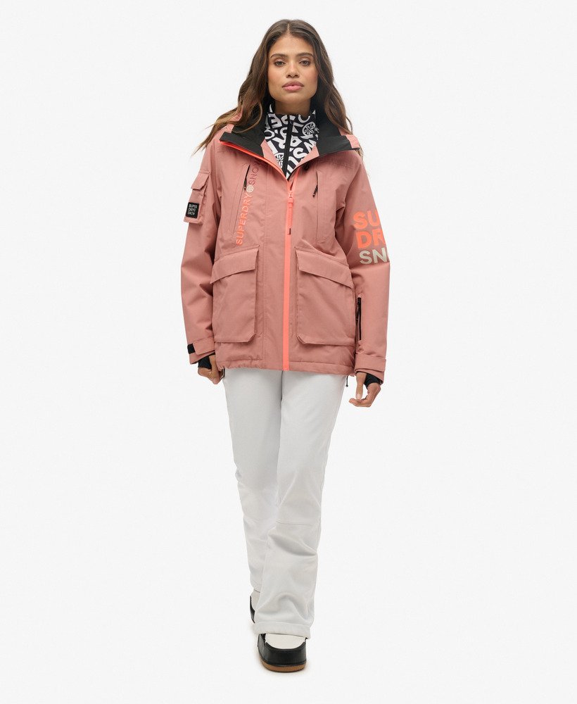 ski ultimate rescue jacket in ash rose
