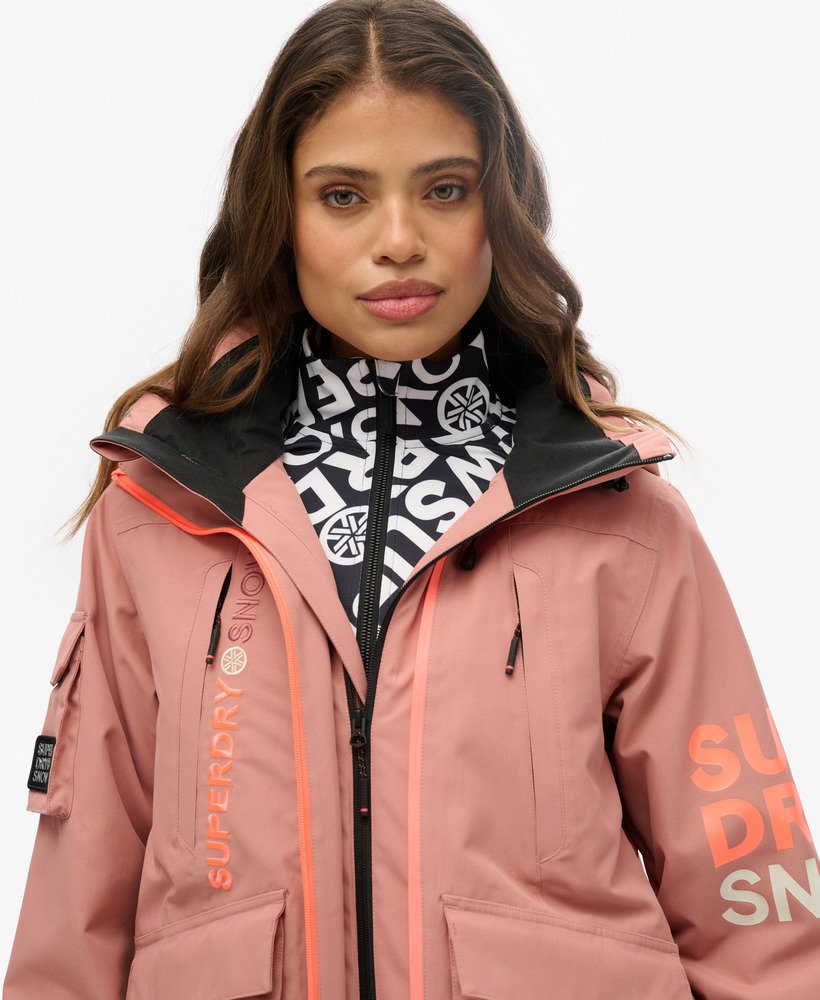 ski ultimate rescue jacket in ash rose