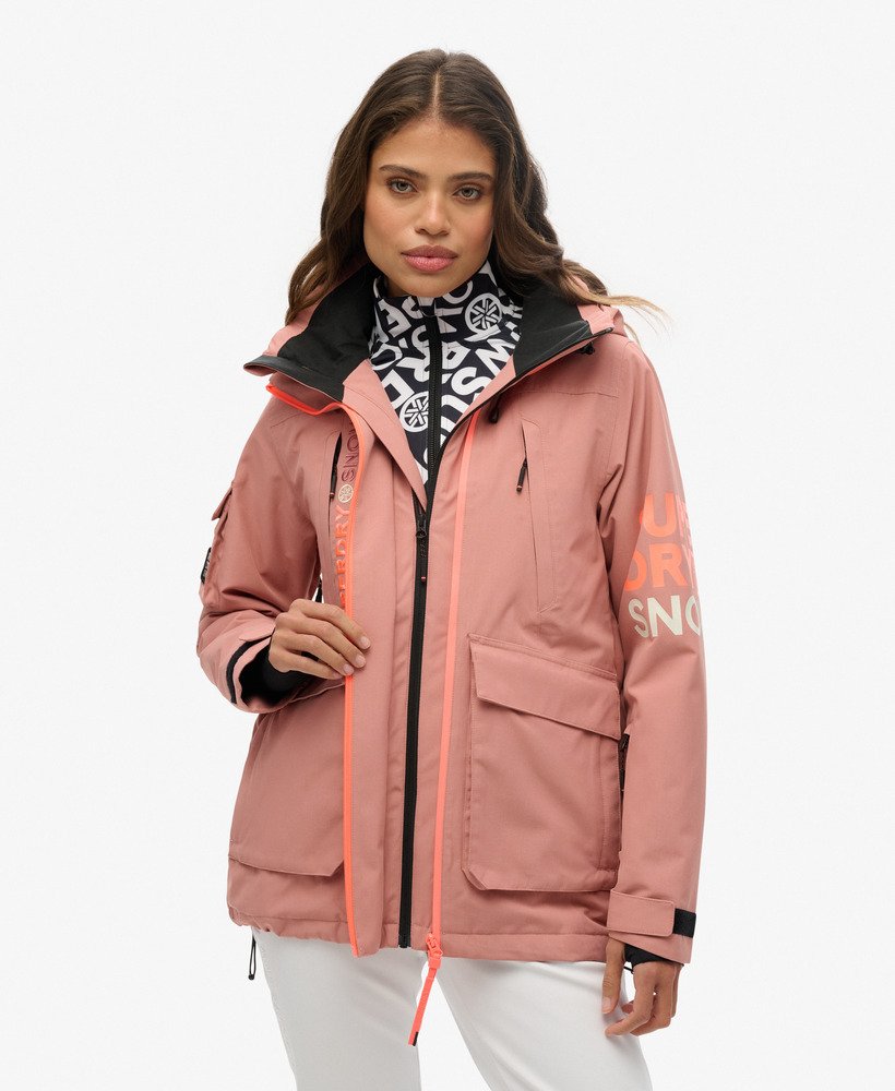 ski ultimate rescue jacket in ash rose