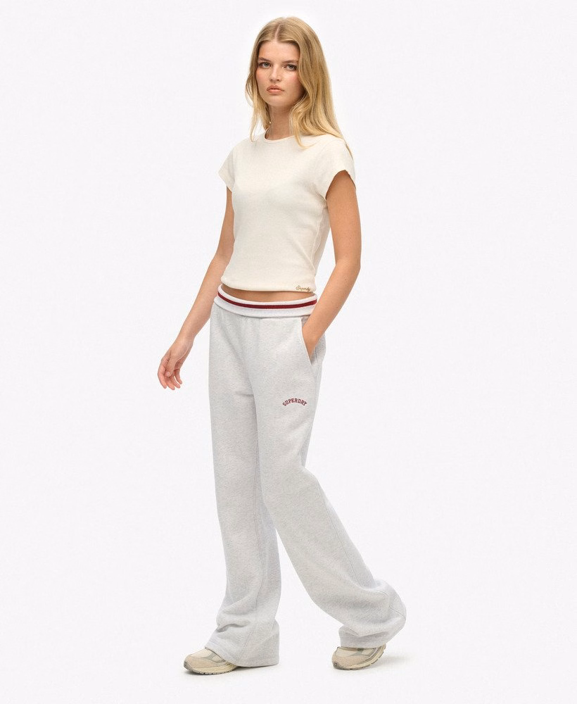 Athletic Essentials Logo Low Rise Flare Jogger
