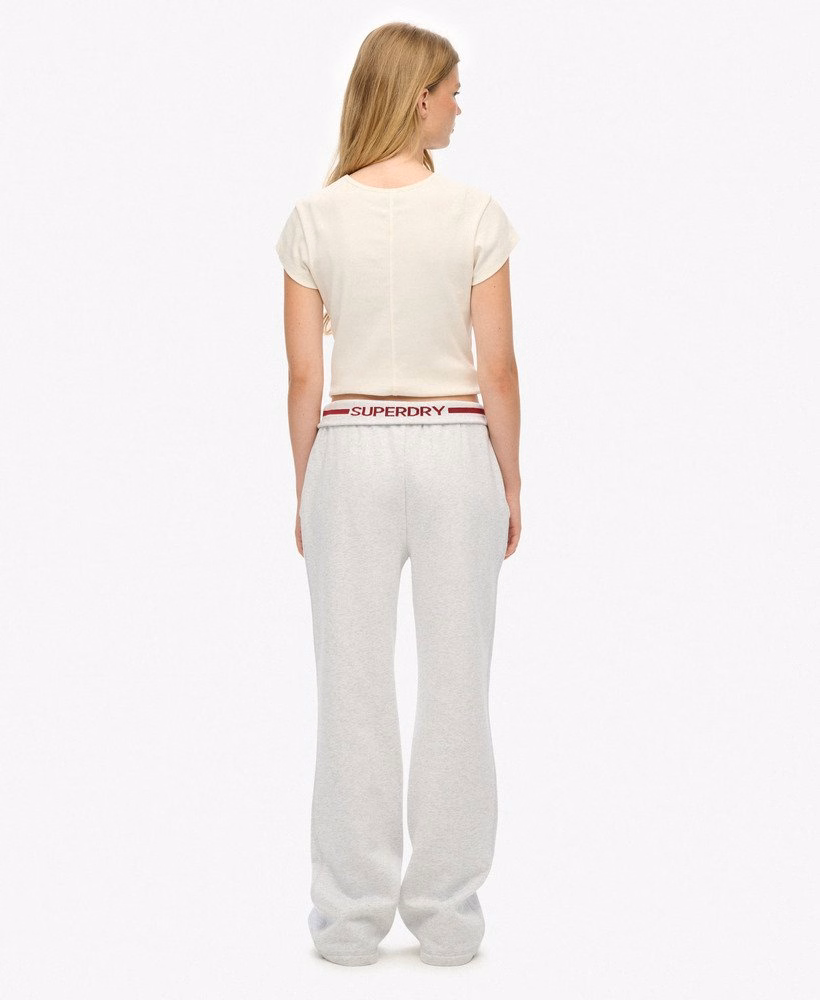 Athletic Essentials Logo Low Rise Flare Jogger