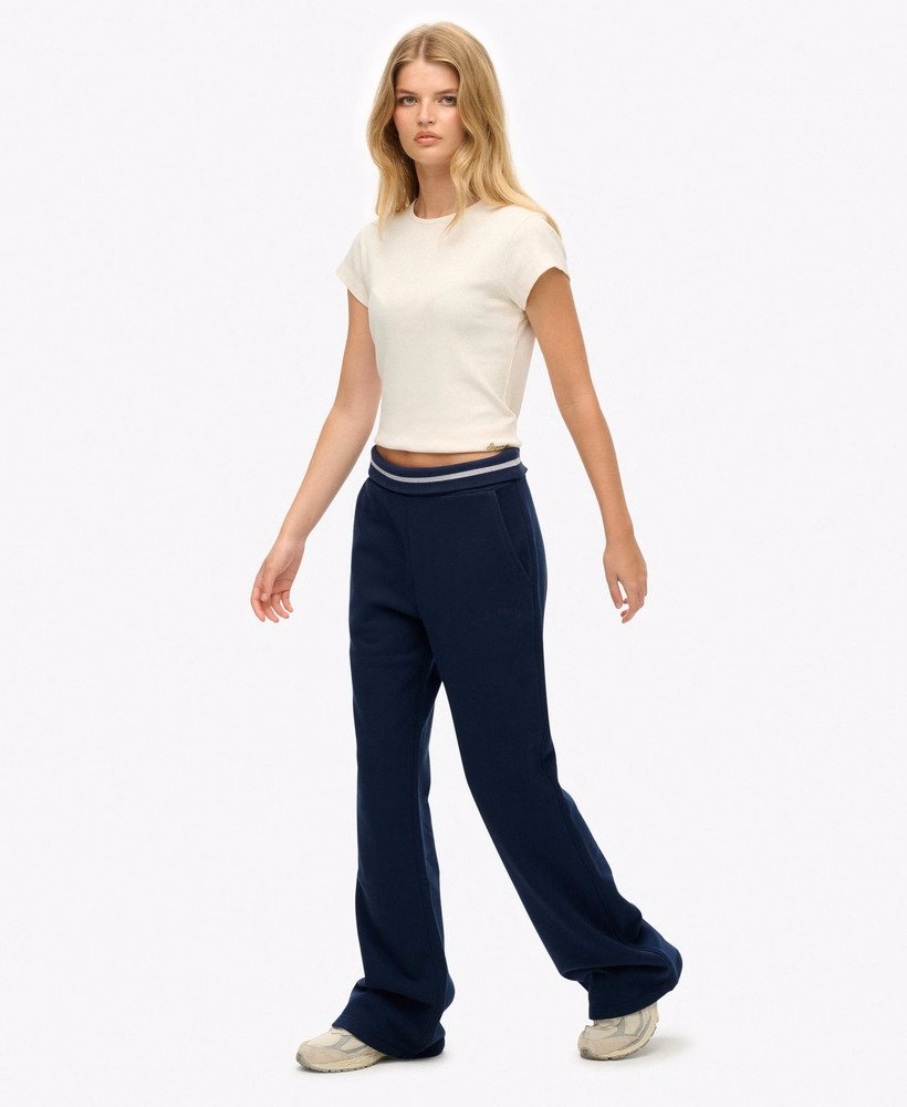 Athletic Essentials Logo Low Rise Flare Jogger