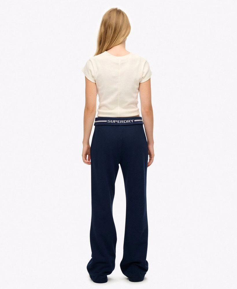 Athletic Essentials Logo Low Rise Flare Jogger