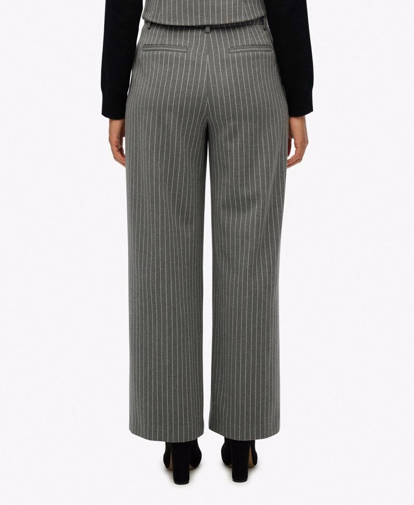 Middelhoge gestreepte broek