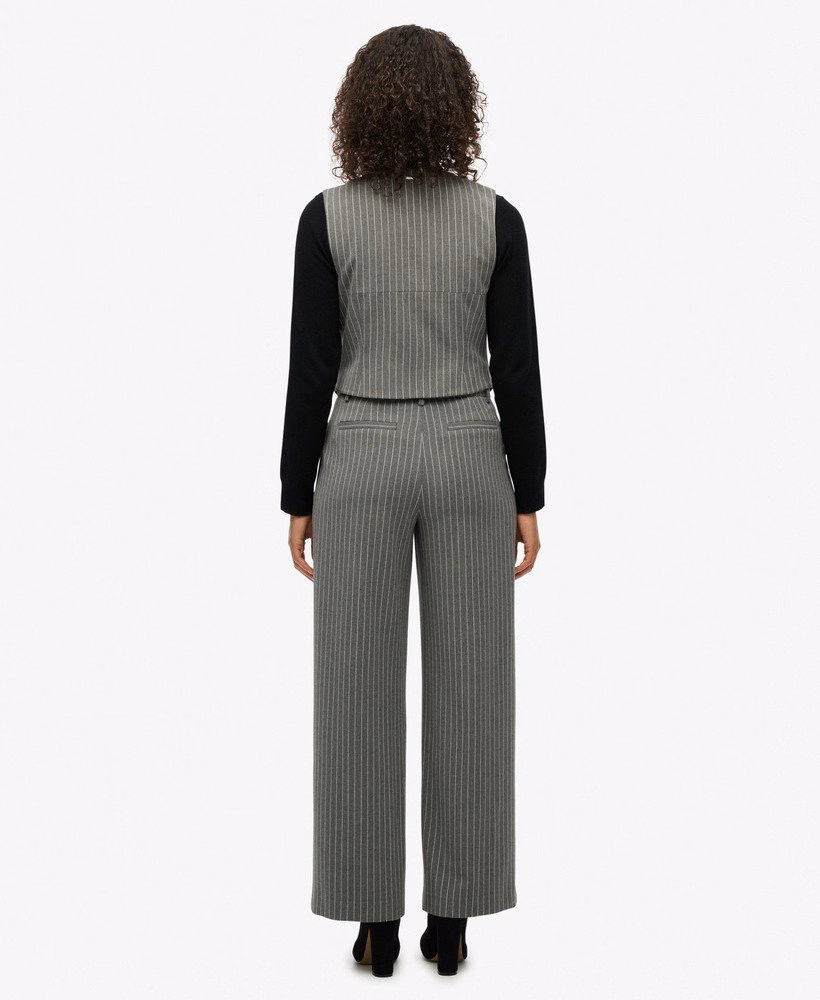 Middelhoge gestreepte broek