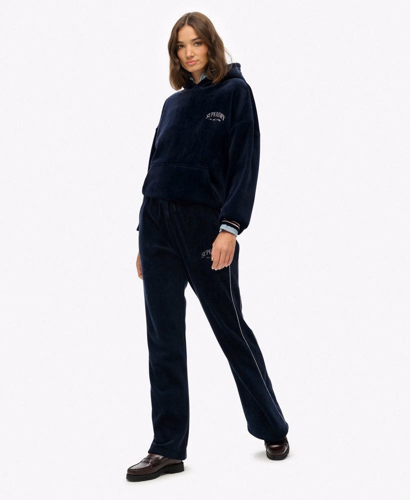 Country Club Velours Rechte Joggingbroek