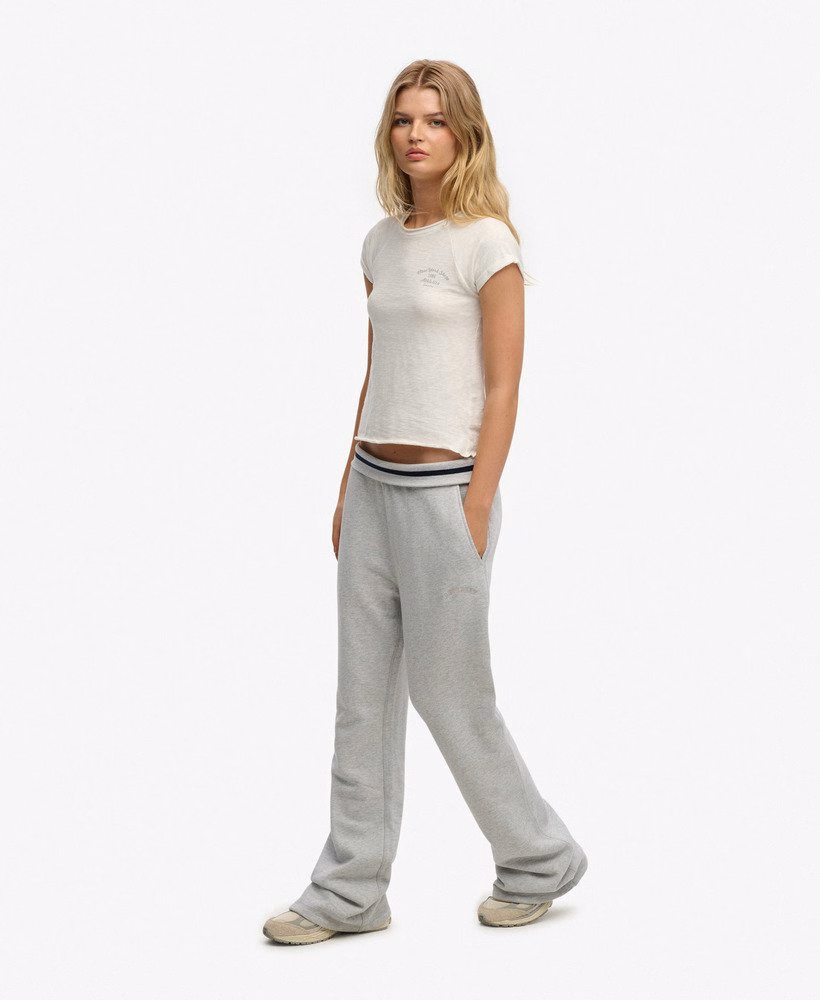 Athletic Essentials Logo Low Rise Flare Jogger