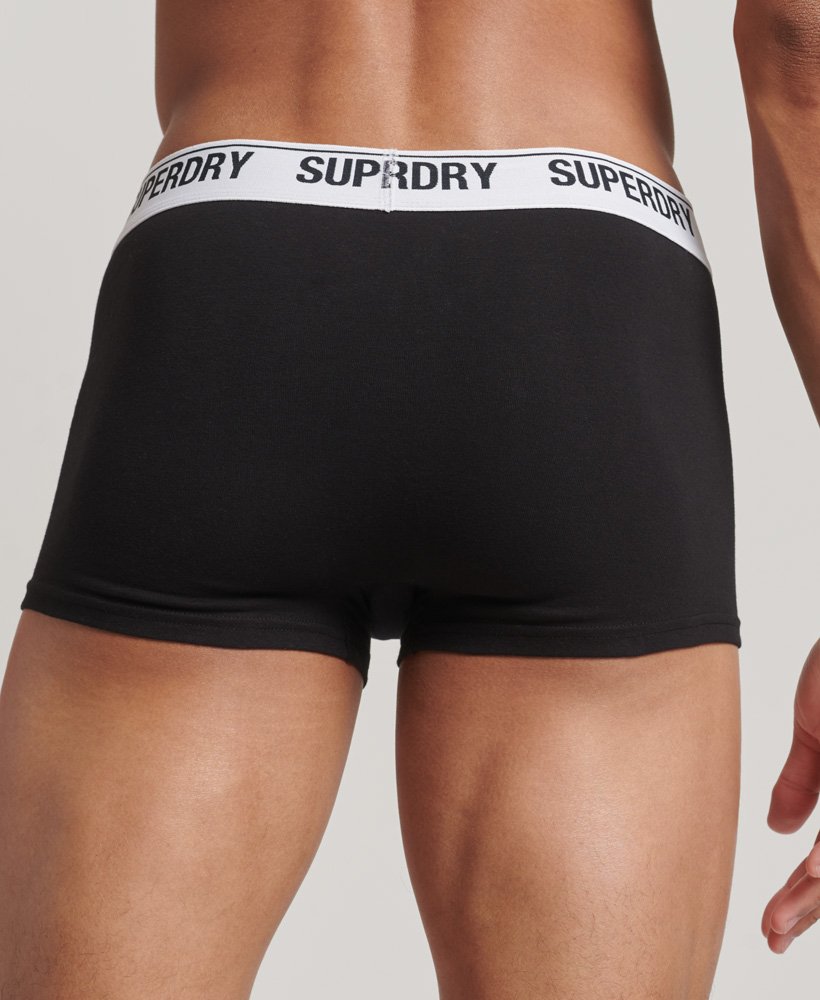 biologisch katoenen boxershorts drie stuks in zwartoptisch zwart.