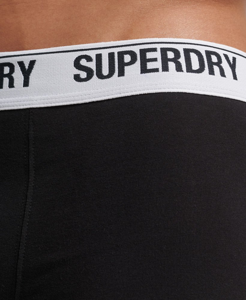 biologisch katoenen boxershorts drie stuks in zwartoptisch zwart.