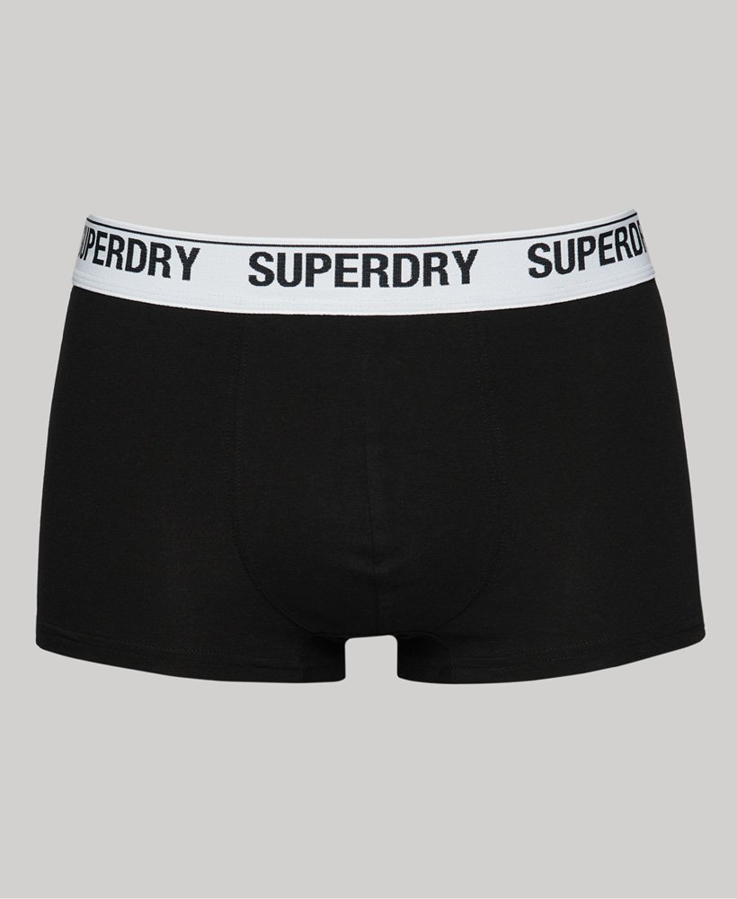 biologisch katoenen boxershorts drie stuks in zwartoptisch zwart.
