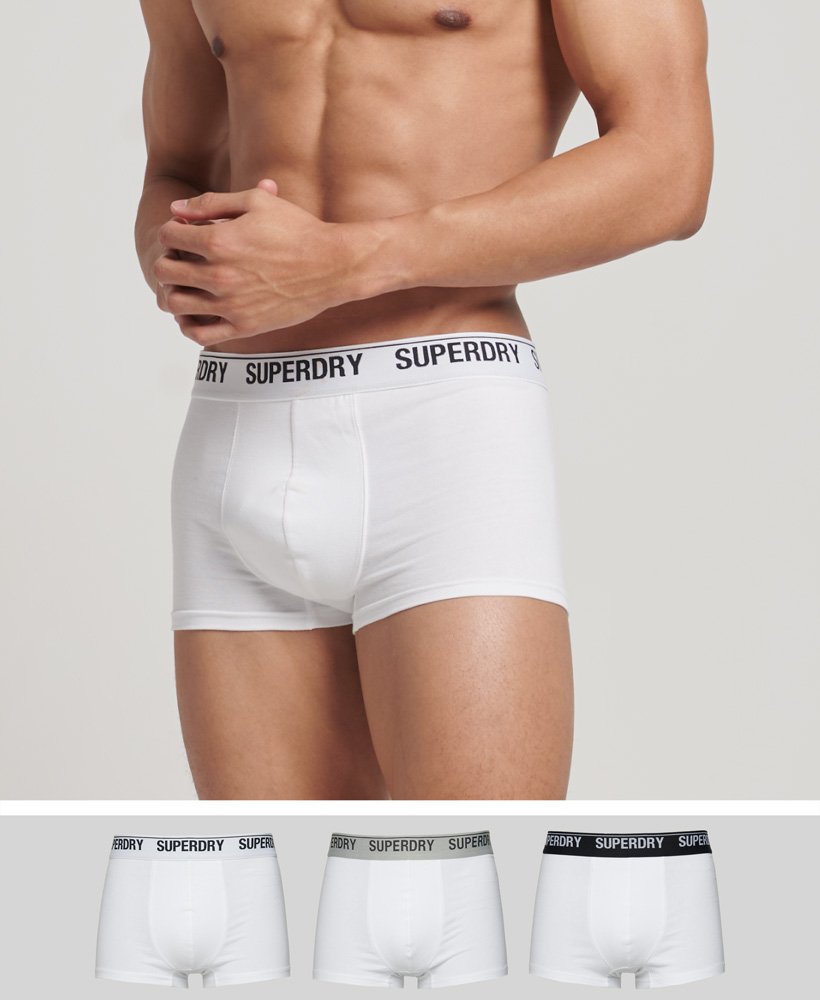 biologische katoenen boxershorts driepack in optische mix
